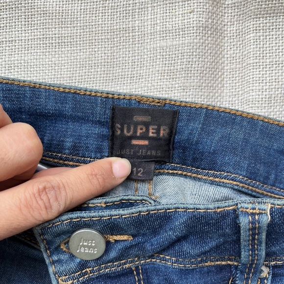 Dark Blue Super Skinny Ripped Jeans - Picture 5 of 11